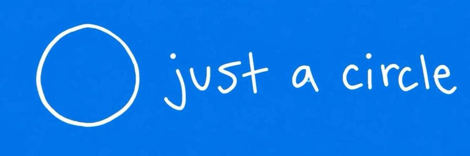 Just a Circle hand-drawn banner